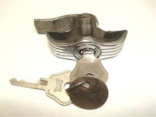 Nos Hurd 1937 Ford Chrome Glove Box Lock With Hurd Keys