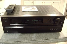 Onkyo TX SR313 5.1 Channel 120 Watt Receiver bundle with remote and cd manual