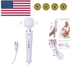 Wired Powerful Handheld Massager with 10 Pulse Settings Strong Vibration for ...