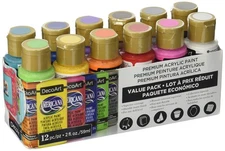 DECDASK.354 Americana Value Pack Acrylic Americana Acrylic Paint Value Pack 12Pc