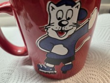 Wächtersbach Keramik Tasse Rot Tiger Katze