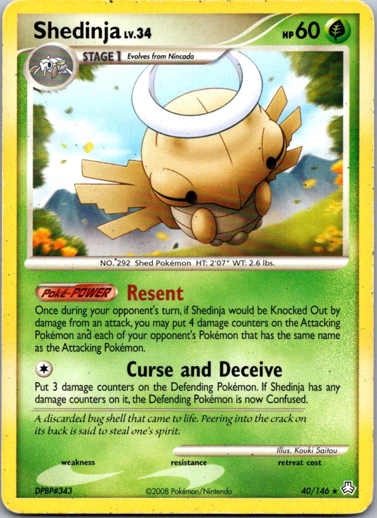 Shedinja 40/146 Legends Awakened Rare LP