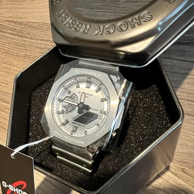 Casio G-Shock GM2100YM-8A Analog-Digital Watch (Metallic Silver