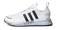 Adidas Originals NMD V3 White/Gold Fashion Trainers-Size 10.5-Brand New-RRP £145
