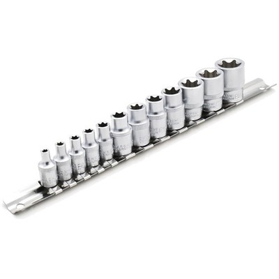 Torx Steckschlüssel Satz 12-tlg. 1/4 und 3/8 Zoll Torx Nuss Set