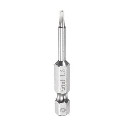 TA1.8 Magnetic Triangle Screwdriver Bit 1/4 Hex Shank 2 Length - Silver Tone