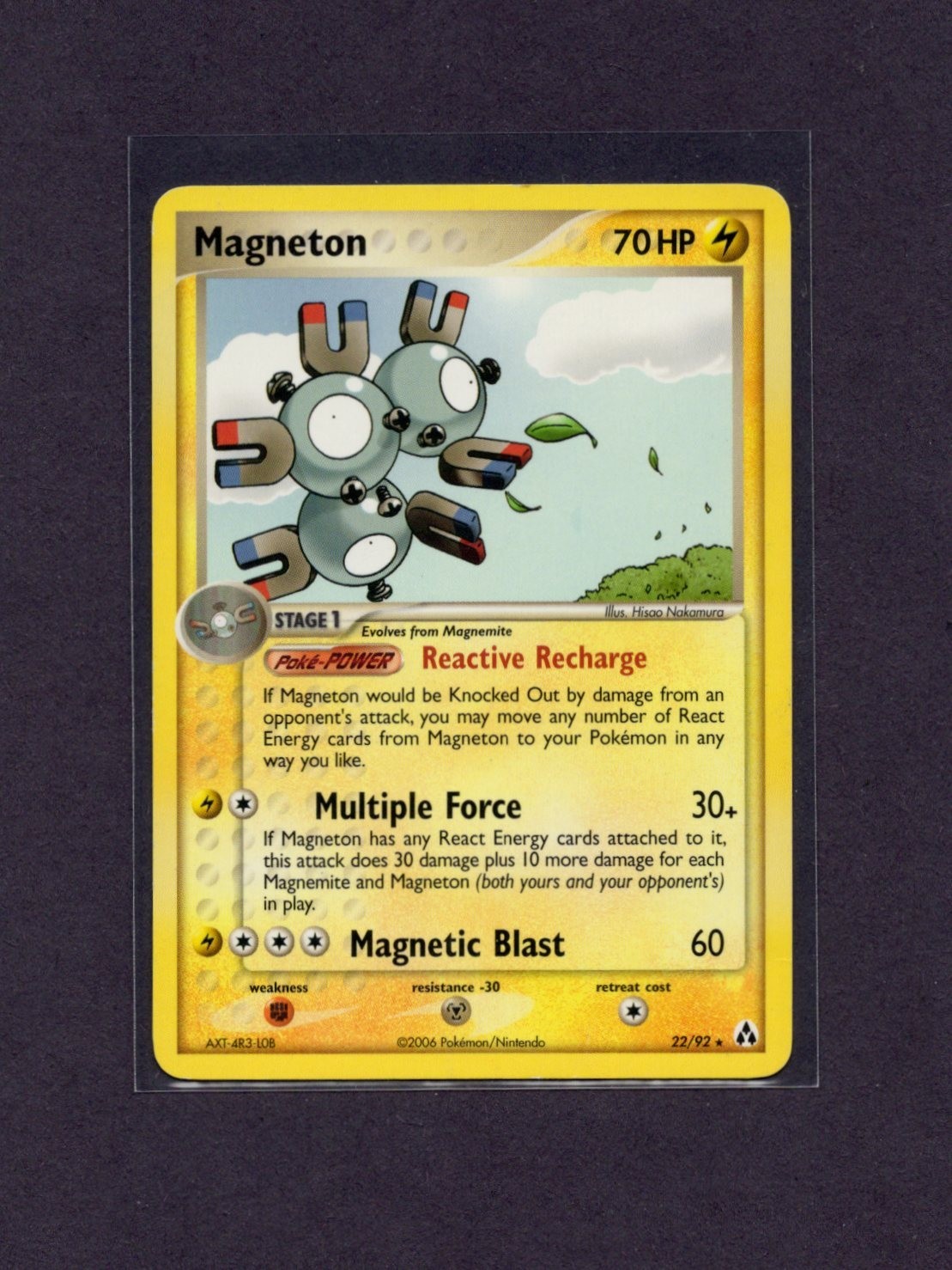 Magneton 22/92 Legend Maker Regular Rare Pokemon