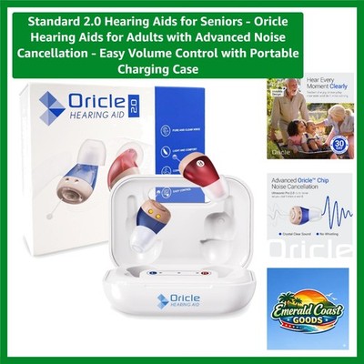 In-Ear Hearing Aids with Noise Control & Volume Ease - Ideal for Seniors