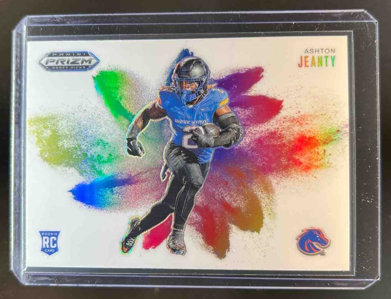 2025 Prizm Draft Picks Ashton Jeanty Color Blast RC Rookie #8 Broncos