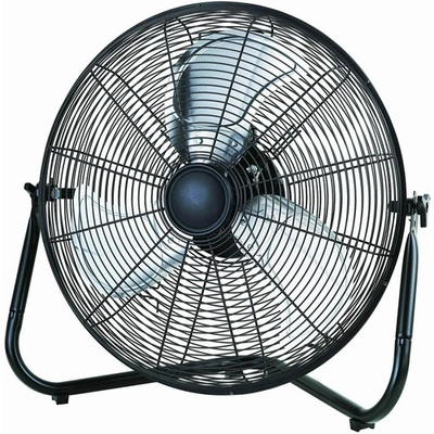 #ad Mainstays 20quot; 3 Speed High Velocity Tiltable Black Steel Floor Fan $40.00