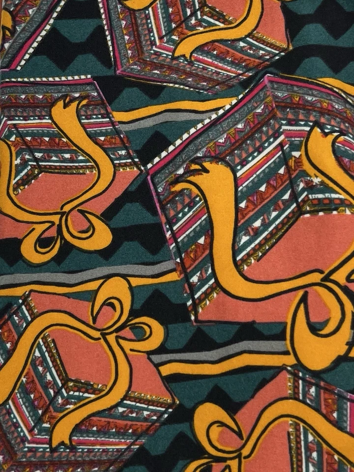 Leggings LuLaRoe OS Talla Única ENVOLTURA DE REGALO Lazo Caja de Regalo NEGRO Turquesa Verde azulado Foto 2 de 4