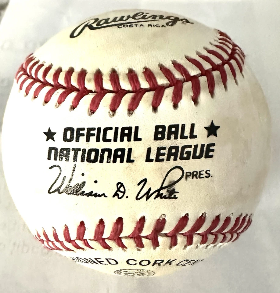 BILLETE FIRMADO POR ERIC KARROS BLANCO SOLO BÉISBOL L.A. DODGERS CHICAGO CUBS ATLETISMO + Foto 2 de 3