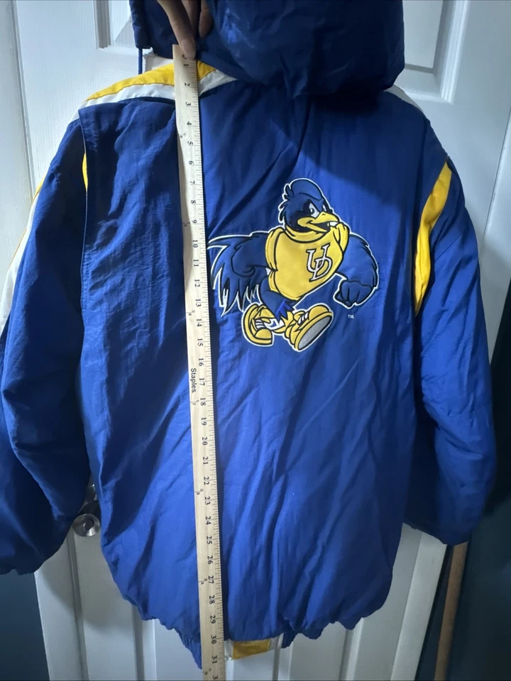 Vintage STARTER Puffer Jacket XL University of Delaware Blue Hens - Image 4 of 4