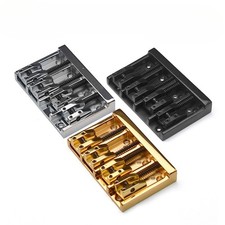 Electric bass accessories, four-string electric bass bridge and tailpiece