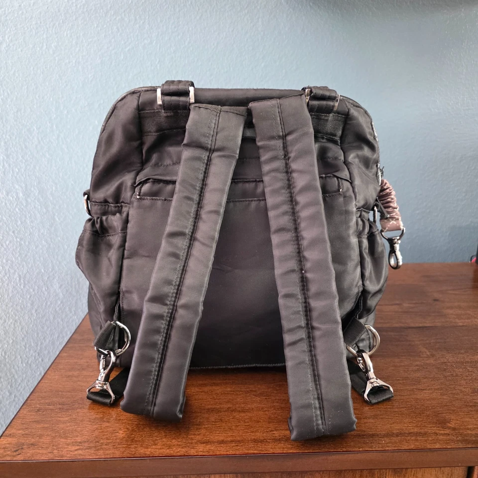 Mochila de Mano Convertible LUG CANTER 2 Bolso Negro de Nylon Foto 3 de 4