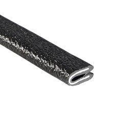 Edge Trim Protector for 1/16-Inch Edges, 25ft Flexible PVC, Black Finish
