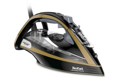 Tefal FV9847 Ultimate Pure Dampfbügeleisen schwarz/gold   neu