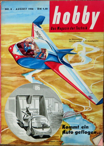 Hobby 08/56 Test Mercedes-Benz 220 S, Test Citroen 2 CV, Flug-Auto, Omega-Motor