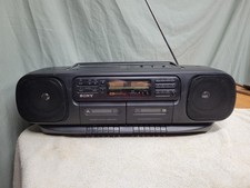 Vintage Sony CFD-120 Multi Function CD Radio Cassette Corder 1990s Boombox READ