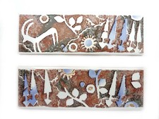 Fliesendekoration Dekoration Fliesenbordüre Dekoration 2er Set Pazifik cotto