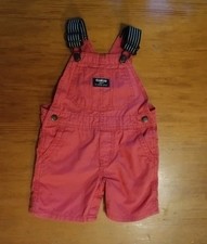 Oshkosh Shortalls Overall Shorts Vestbak 100 Cotton, Unisex 18 Month