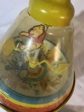 Vintage Ohio Art Walt Disney Productions Winnie The Pooh Metal Spinning Top