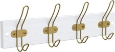 Brushed Gold Wall Hooks for Hanging Coat Clothes and Towel - Brushed Gold Coat