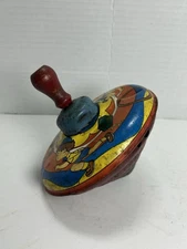 Vintage 50’s Kids Tin Litho Toy Top Fast Shipping