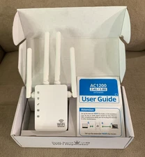 New AOOEPU Dual Band Wi-Fi Repeater AC1200  2.4G & 5G Signal Booster