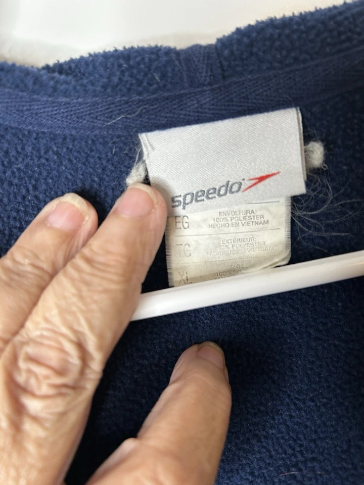 Speedo Women’s Size XL Zip Up Hoodie Hooded Sweatshirt Blue 6089 - Image 2 of 4