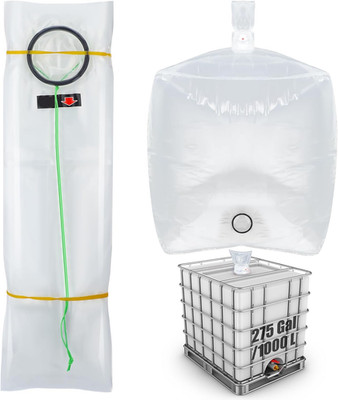 Teenyyou 275 Gallon Water Tank IBC Tote Cover with Bottom Water Outlet IBC Stora