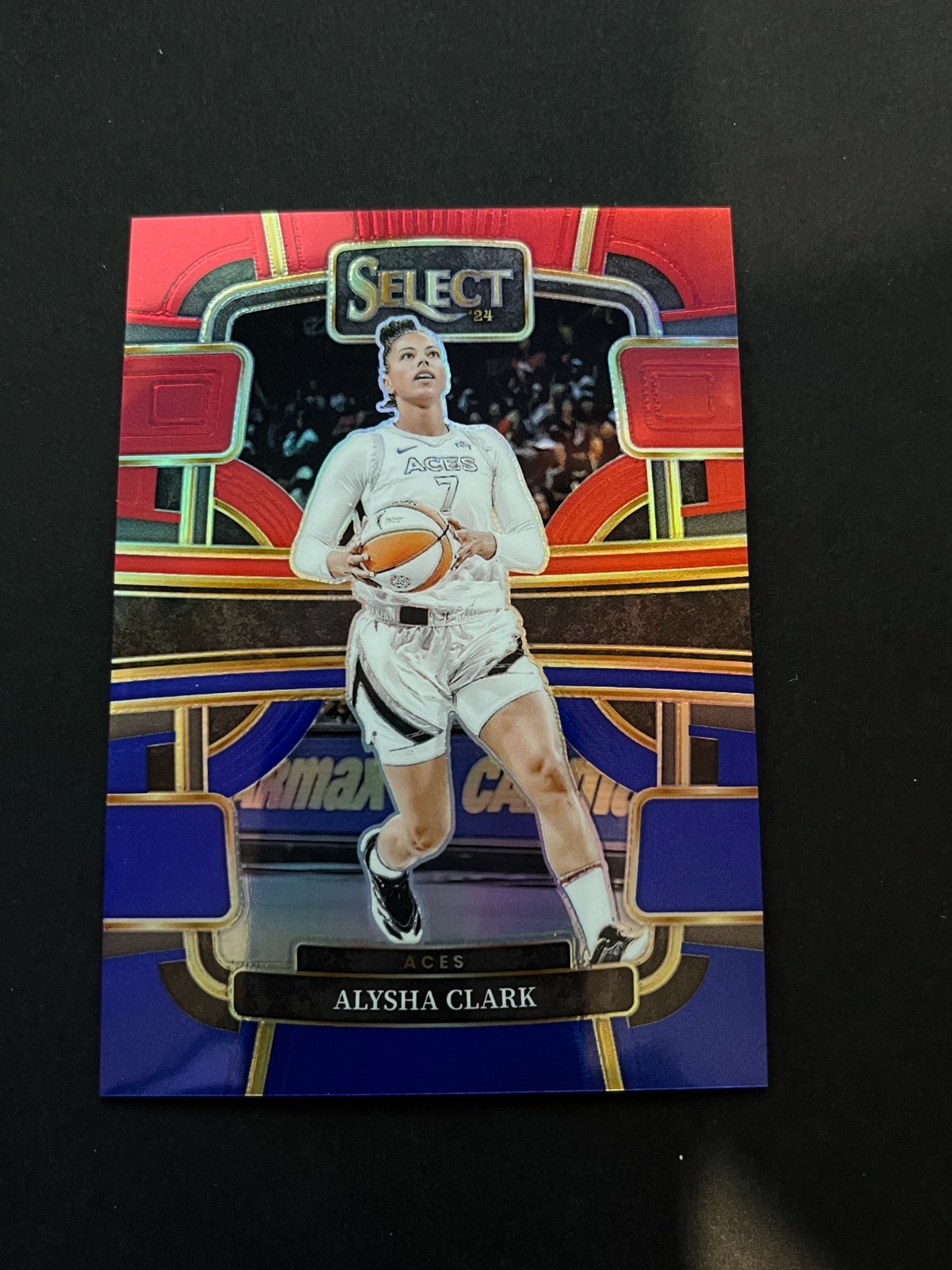 2024 Panini Select WNBA #43 Alysha Clark Prizms Red and Blue #/399