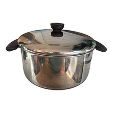 Vintage Revere Ware 1801 4.5 Qt Stock Pot Dut...