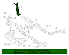 New Genuine Nissan Support-Radiator Core Upper,Rh OE 625124CB0B
