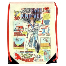 Z Wind Ups Evel Knievel 17-Inch Polyester Drawstring Cinch Bag