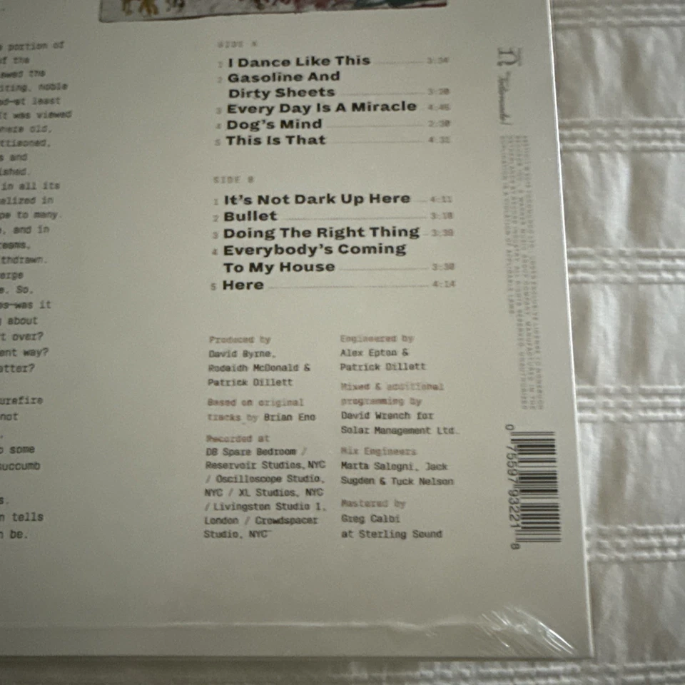 DAVID BYRNE American Utopia LP SEALED 2018 Brian Eno Talking Heads  - Image 3 of 3