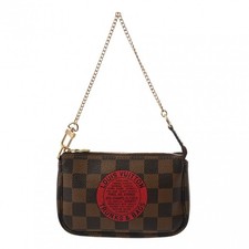 LOUIS VUITTON Mini Pochette Accessori T&B N58011 Damier Damier Tela Sopracciglia...