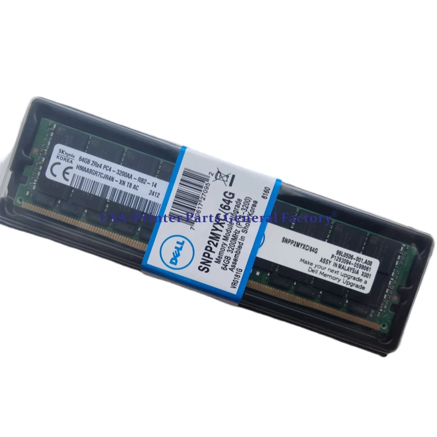 Fits For SNPP2MYXC 64G AA799110 Dell 2Rx4 64GB DDR4 PC4-3200 RDIMM RAM Memory - Image 4 of 4