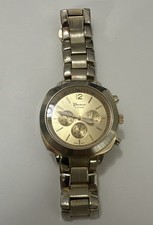 Geneva Platinum No:9151 Three-Hand Quartz Women's Watch Sz. 6 .5 New Battery