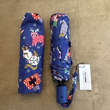 NWT Vera Bradley Outlet Essential Umbrella Catnip Christmas Cats