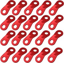 20Pcs Aluminum Alloy Guy Rope Tensioners Tent Wind Fastener Cord... 