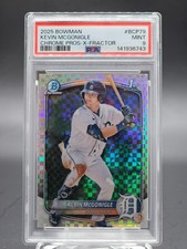 KEVIN MCGONIGLE 2025 BOWMAN CHROME X-FRACTOR 1ST ROOKIE PSA 9 #BCP79 Q0107