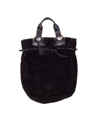 Gucci S/S 2002 RUNWAY Tom Ford Era Black Suede Leather Tote Bag | eBay