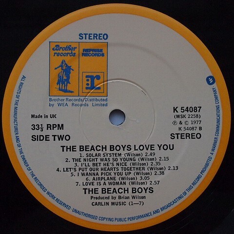 The Beach Boys - Love You (LP, Album) - Bild 5 von 6