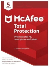 McAfee Total Protection 5 dispositivos 1 a Antivirus entrega inmediata.