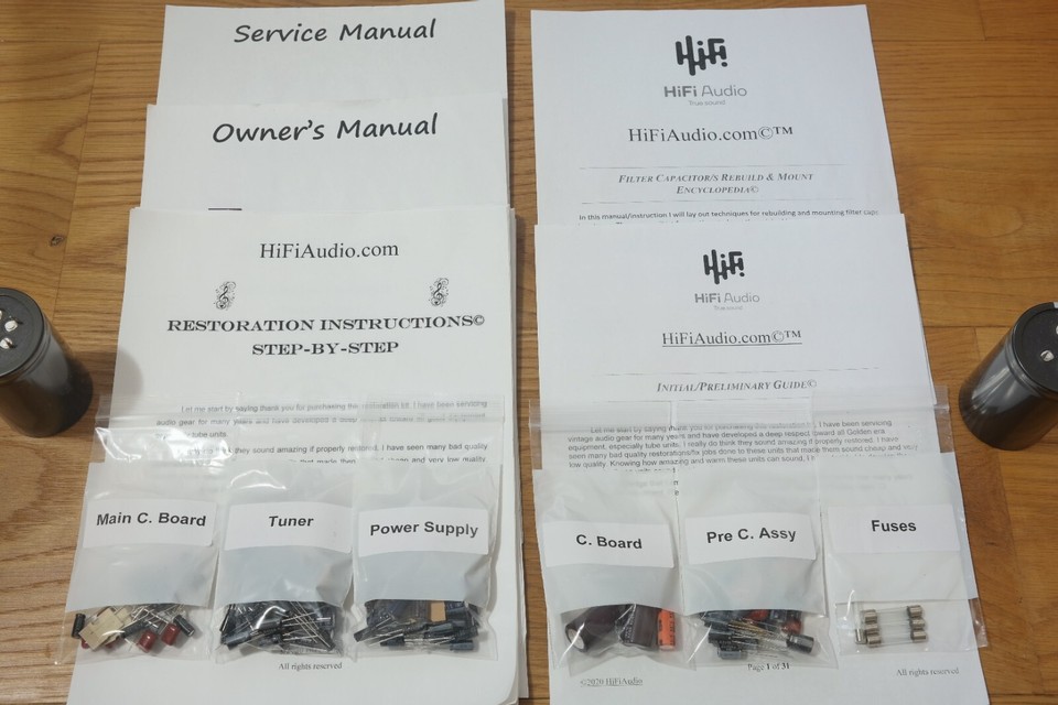 Kit Riparazione E Upgrade Per Amplificatore Yamaha M60 | Recap Condensatori