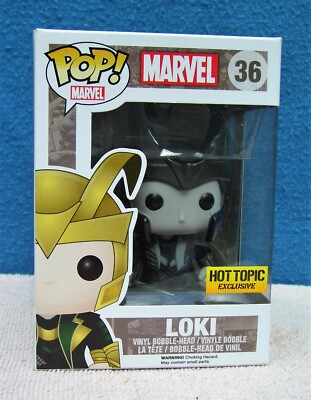 Funko Pop Marvel #36 Loki Black \u0026 White 