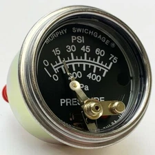 F.W. Murphy 20P-75 05703110 Pressure Switch Gauge 0-75 PSI