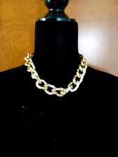 Trendy, versatile gold plated necklace and earrings