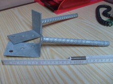 Wspornik słupka Kotwa słupkowa Wspornik belki drewnianej ocynkowany ogniowo 2 sztuki